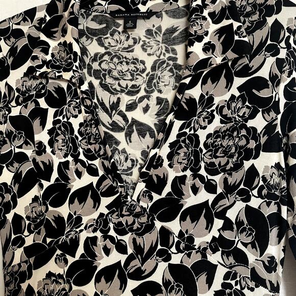 Vintage Y2K Banana Republic Silk Blend Midi Dress Small - Picture 4 of 6